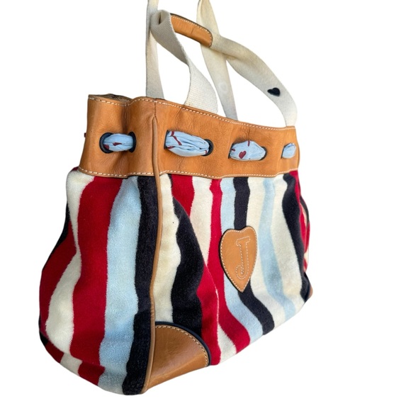 Juicy Couture Terry Cloth S.S Daydreamer Purse Bag Y2K Vintage Sailor striped - Picture 7 of 11